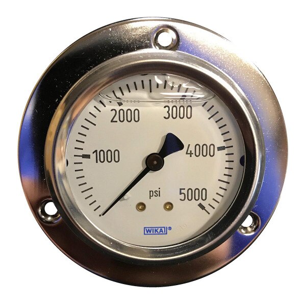 38752 WIKA HP 05000PSI Liquid Filled 2.5" Face Air Pressure Gauge 3
